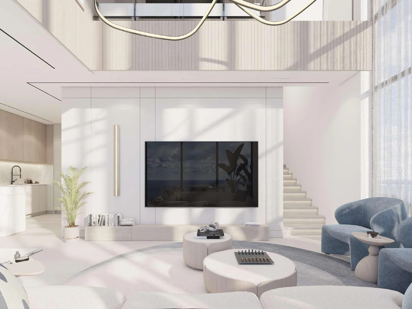 Интерьер Дуплекс 1 Спальня + Офис